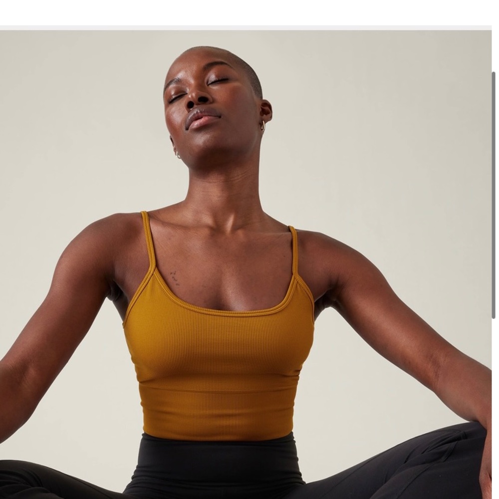 Athleta aurora seamless rib crop tank